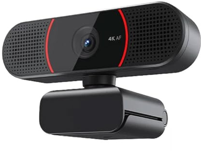 Autofokus-webbkamera 4K-webbkamera För PC Med Mikrofon, USB-dator Kamera För Stationära Och Bärbara Datorer, Videosamtal, Spel Och Möten, Plug And Play(4K)