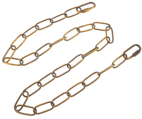 SHINEOFI Cadena para Lámpara de Hierro Dorado, 1 Set, Fácil Instalación y Conexión, Accesorio para Lámparas Colgantes en Salas de Estar