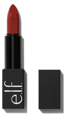 e.l.f. O Face Satin Lipstick, Richly Pigmented, Nourishing & Long-Lasting Creamy Lipstick, Infused With Jojoba, Vegan & Cruelty-Free, Do Not Disturb
