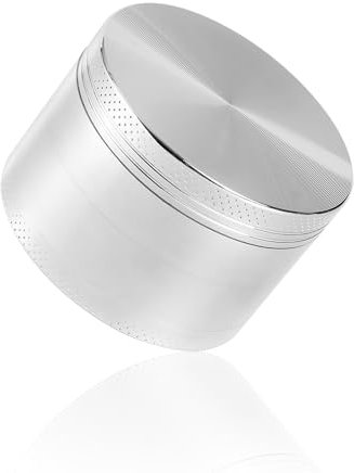 Sumye Hand Spice Grinder 63 mm （2.5 Inch） Zinc Alloy Silver