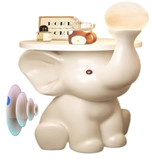 MOOWI Adornos de estatuas Bandeja de Escultura de Elefante de pie, Adornos artísticos, Regalos de inauguración de la casa. Escultura Figuras Adornos(A-2)