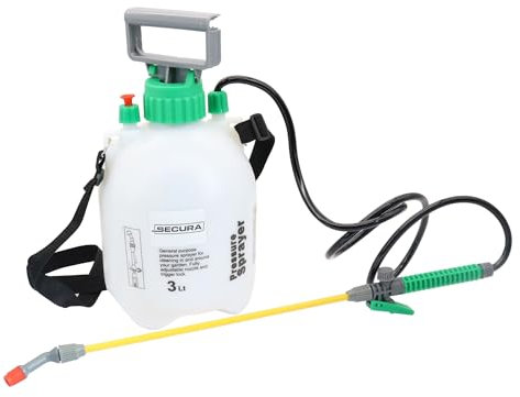 SECURA Drucksprüher Pumpsprüher Pflanzensprüher Gartenspritze Sprühgerät 3 Liter