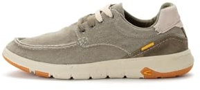 camel active Herren Sneaker aus Canvas mit Lederapplikationen Grün, menswear-46