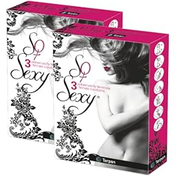 SO SEXY Lot de 2 Boîtes x3 Préservatifs féminins internes - SANS LATEX