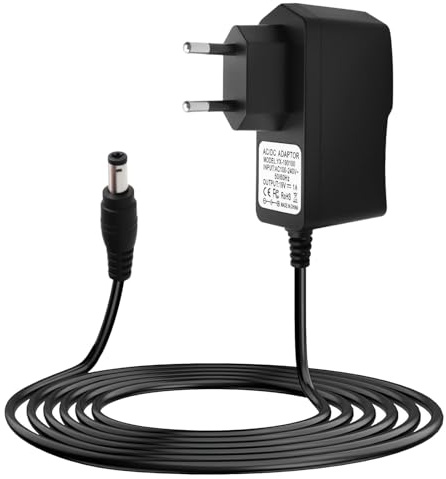 19V 1A Chargeur pour Aspirateur Robot Conga, Compatible avec Modèles 750/890/950/990/1090/1790, Adaptateur Secteur avec Câble 2m, Accessoire de Remplacement
