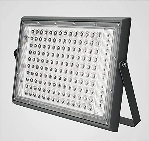 ZGHD Home Floodlight, Outdoor Stadium Spotlight Construction Site Super Bright Projection Light IP66/65, Rechargeable Work Light (Size:100W)