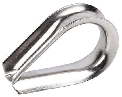 Guardacabos inox m-8 caja 10 unid.