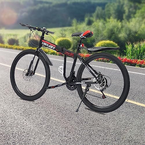 26 Zoll Mountainbike Faltrad 21 Gang Stadtrad Fahrrad höhenverstellbar, vollgefedertes Faltrad persönlichen Sport Reiten