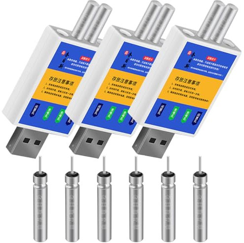 Recitem Aufladbar Batterie CR 425 Akku, LED Posen Angeln Batterie, Aufladbar Akku für Angelposen LED Angel Posen Leuchtpose Angeln Zubehör, Wiederaufladbare USB Angelposen Akku Schwimmer Batterie (C)