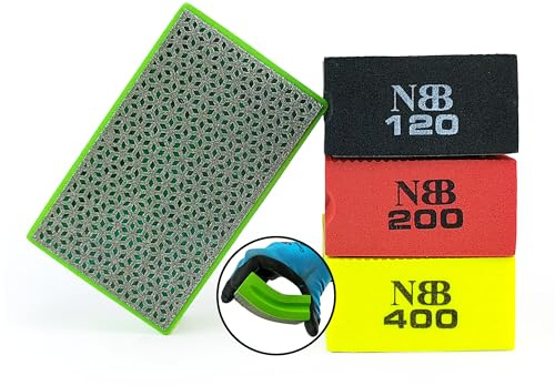 NBB Diamantslipning/polering diamantslipning/poleringsdyna med flexibel svampbaksida slipning granitsten keramik kakel glas trä metall (60/120/200/400#)