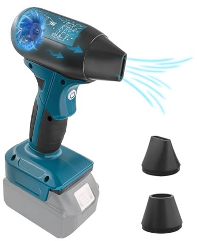 Jet Dry Blower Compatible with Makita 18V Battery,130000 RPM Super Jet Fan,Cordless Leaf Blower, Jetory Blower, Useless Stuff Jetfan, Mini Air Duster for Drying, Cleaning