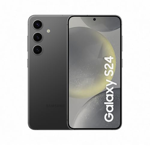 Samsung Galaxy S24, AI Android Smartphone, 8GB RAM, 128GB Storage, 50MP Camera, Long Battery Life, Onyx Black, (UK Version) (Renewed)