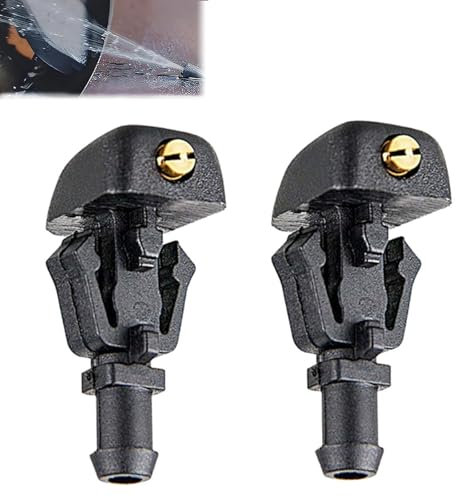 Yuiturt 2 Stück Auto Scheibenwaschdüse Spritzdüse für Ford F150(2004–2013), E150, E250, E350, 3W7Z17603AA, Frontscheibenwaschdüsen Düsenspritzen Set, Universal Spritzdüse
