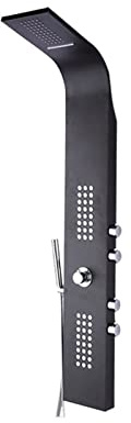 PUFAHAU Panneau De Douche, Paroi De Douche À LED À Température Constante, Ensemble De Douche en Acier Inoxydable 304, Robinet De Douche Multifonctionnel