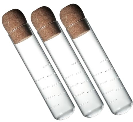 VALICLUD 3 piezas Filtro de Té de Vidrio Transparente con Diseño de Tubo de Ensayo Reutilizable para Hogar y Oficina Infusor Visual para Sueltas Compatible con Tazas y Teteras