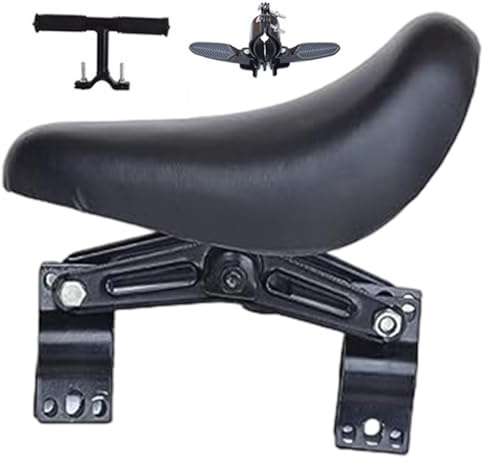 Porgeel Kids Bike Seat, Front Mounted Child Bike Seat with Foldable Foot Pedals and Non Slip Handlebar, Detachable Cycling Attachment for Kids