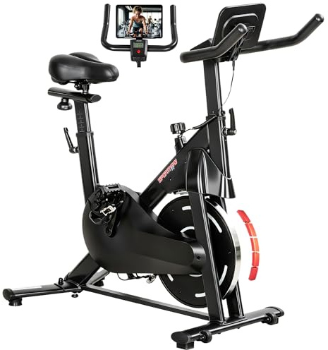 SPORTNOW Bicicleta Estática en Casa con Resistencia Magnética Regulable