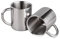 IMEEA Tea Cup Stainless Steel Double Wall Mugs 220ml for Drinking Tea Coffee Hot Soup Set of 2