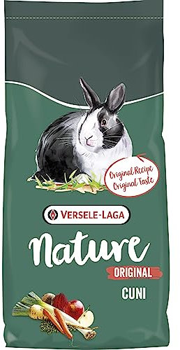 VERSELE-LAGA – Nature Original Cuni – Komplette, abwechslungsreiche und angereicherte Mischung für ausgewachsene (Zwerg-) Kaninchen – 9 kg