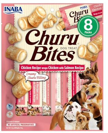 INABA - Nourriture pour Chien - Recette sans céréales avec Poulet (58,2%), Thon (16,3%) et Saumon (0,9%) - avec protéines, caséinate de Sodium et extrait de thé Vert - Ingrédients de Haute qualité