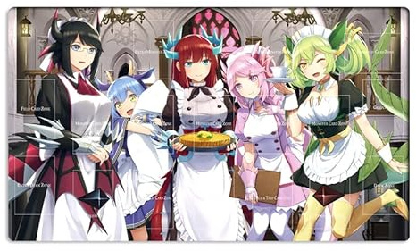 Mlikemat ZD014-244-A Spielmatte Girls Dragonmaid, CCG TCG Sammelkartenspielmatte und kostenlose Tasche