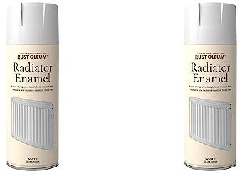 Rust-Oleum AE0060001E8 400ml Radiator Enamel Gloss White (Pack of 2)