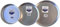 PARDINI - Set 3 teglie in alluminio tonde da 24, 28 e 32 cm, bordo 3cm, ideali per pizza o focaccia