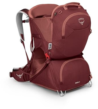 Osprey Poco LT Lightweight Child Carrier Backpack, Red OS
