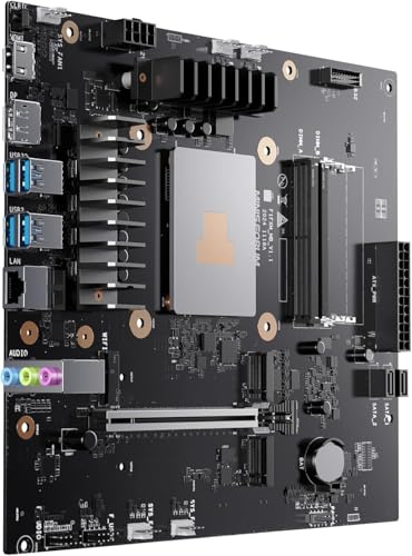 MINISFORUM BD775i SE Mini-ITX Mainboard, AMD Ryzen 7 7745HX (8C/16T, bis zu 5,1 GHz), PCIe 5.0 x16, Dual M.2 PCIe 4.0, DDR5 RAM, Triple Display (HDMI/DP/USB-C), 2,5 GbE LAN