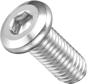 METALLIXITY Viti a Testa Cilindrica con Innesto Esagonale (M8-1.25x18) 20Pz, 304 Acciaio Inossidabile Viti Arredamento con Innesto Esagonale - per Progetti di Falegnameria, Colore Argento