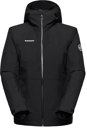 Mammut Treeline 3 in 1 HS Hooded Jacket Women | Giacca Isolante Gore-Tex da Donna con Cappuccio | Nero, XL