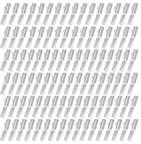 Lot de 100 étiquettes d'identification de câbles avec attaches, réutilisables en plastique, transparentes, imperméables et transparentes pour étiquetage de câbles électriques (4020)
