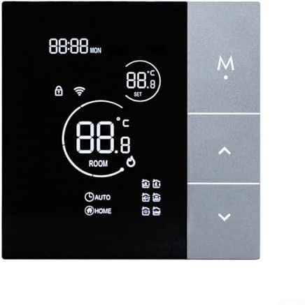 Gdfnmogo Termostato WiFi para el hogar, termostato programable para calefacción por suelo radiante con horario de ahorro de energía, carga de 16 A, compatible con sistemas de calefacción de suelo