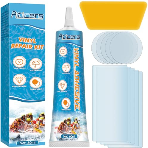 Asticers Kit di riparazione per forature per vasca idromassaggio, impermeabile, in PVC liquido per kayak gonfiabile, letto ad aria, castello gonfiabile, casa di rimbalzo, vasca idromassaggio