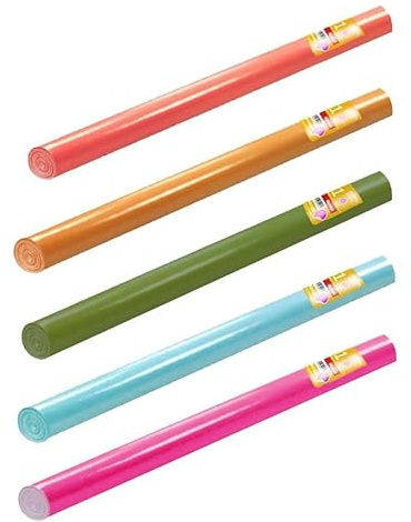 Maxi Products 225591 Papper med film Vattentät för fester, firande, födelsedag, baby shower, jubileum eller bröllop, röd - 1,2 x 2,5 M
