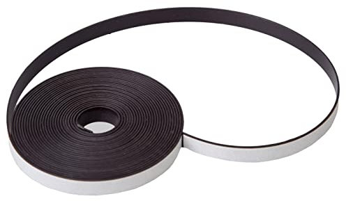 5m Cinta magnética anisotrópica Negro 1x10mm Cinta magnética para Perfiles de LEDs en seco...