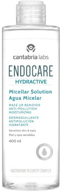 Endocare Hydractive Agua Micelar - Limpiador Facial Suave e Hidratante, Desmaquillante para Cara, Ojos y Contorno de Ojos, Todo Tipo de Pieles, 400 ml