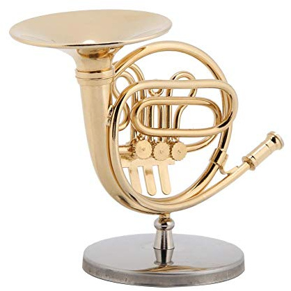 Strumento musicale in miniatura, Strumento da musica, Corno francese replica, Corno d'oro, Regali musicali, for, Regali di compleanno e Natale