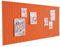 HJZALMI Filz-Wandaufkleber, Selbstklebende Filztafel, Schalldichte Wandpolsterung, Display-Hintergrund-Wandpaneel Für Büro, Schule, Heimdekoration (Farbe : Orange, Größe : 60X90CM)