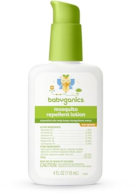 Babyganics Mosquito Repellent Lotion, Made with Plant and Essential Oils, Non-Greasy, 4oz
