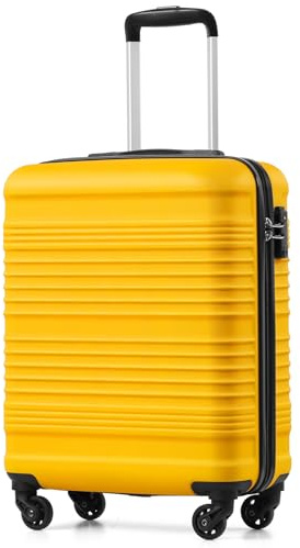 COOLIFE Cabin Suitcase 55x40x20cm Ryanair Cabin Bag ABS+PC Hard Shell TSA | Lock Lightweight PC 4 Spinner Wheels Carry On Hand Luggage–Suitable for EasyJet, Paid Hand Luggage & Major Airlines Carry-Ons