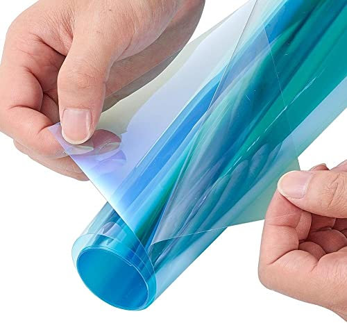 Laminas Para Tintar Lunas Coche Camaleón azul a rojo 55% Tinte del automóvil Tinte Solar Película Protección de la etiqueta Película de vidrio Láminas de ventana 3m x 50 cm LáMina Tintado De Lunas