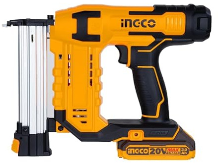 Ingco Cstli3805 Chiodatrice a Batteria per Calcestruzzo Cemento Legno Metallo St 18 mm in valigetta Solo Corpo