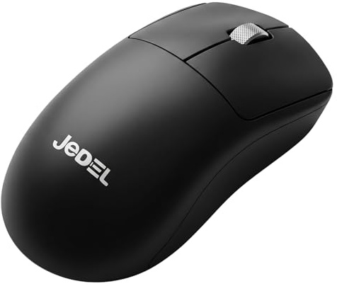 Jedel Mouse Wireless W923 2.4GHz Nano Receiver 1000 DPI Ottico 3 Tasti per PC Laptop Desktop Windows Mac Ufficio Casa