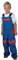 ARDON Niños Peto de trabajo Ropa Pantalones trabajo Pantalon Bob el Constructor Niño ropa de trabajo, Pantalones al jardín, 100% de algodón, Babero y Brace (azul/rojo, 116)