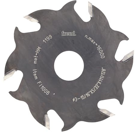 Freud FI100 Replacement 4-Inch 6 Tooth Blade For Freud And Other Biscuit Joiner , Black