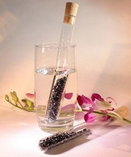 Aqua Lapis Edelsteinstab mit Hämatit zum herstellen Edelsteinwasserstäbe | 100% Natur Wassersteine zur Wasseraufbereitung | Energiearbeit | Mineralien | Dekosteine I