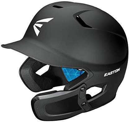 Easton Batting Helmet | Reversible Jaw Guard Included Z5 2.0 Schlaghelm mit Universal-Backenschutz, Baseball-Softball, Junior, Mattschwarz, Matte Black, JR (6 1/2-7 1/8)