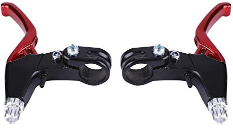 MAGT Mountainbike Bremshebel Universal Rennrad Bremshebel 22mm Durchmesser Aluminiumlegierung Zubehör für Fahrräder (Rot)