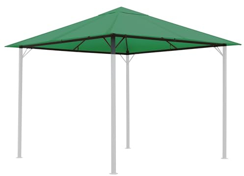 QUICK STAR reservtak 250 g trädgård pavillon 3 x 3 m grön antik pavillondach ersättningskåpa